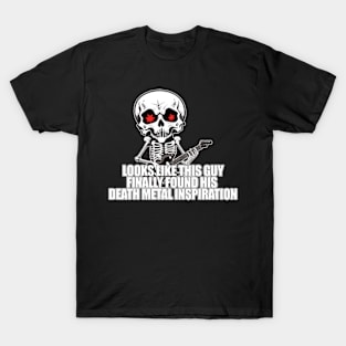 Skeleton Playing Guitar | Death Metal Inspiration T-Shirt